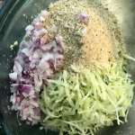 ingredients for zucchini crab cakes